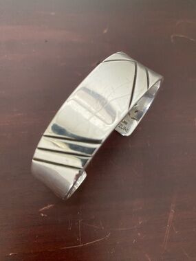 Sterling Silver Cuff Bracelet - Silver